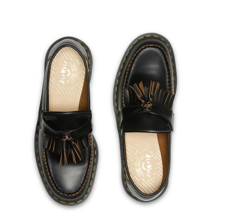Black Quilon Dr.martens Botas Adrian Tassel Loafer