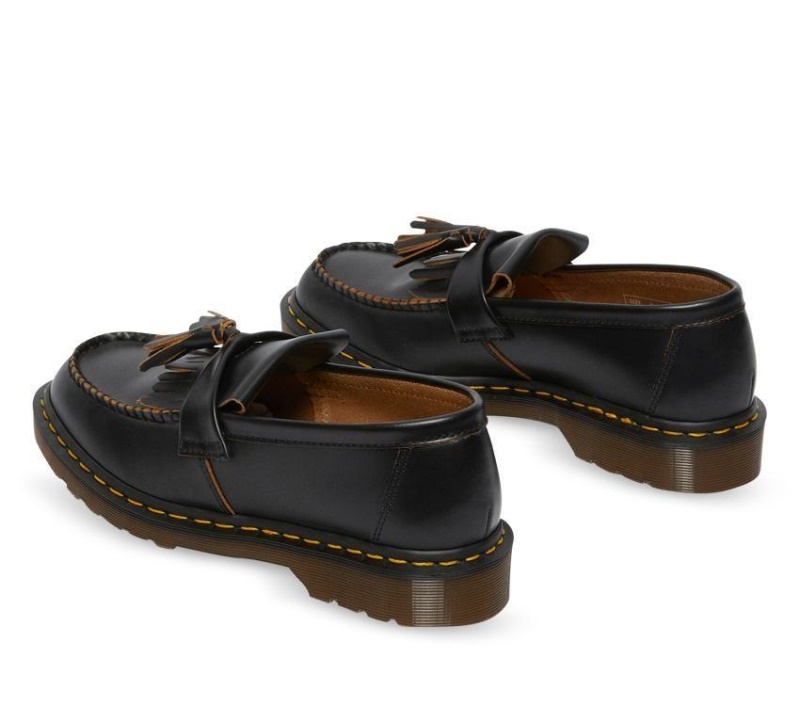 Black Quilon Dr.martens Botas Adrian Tassel Loafer