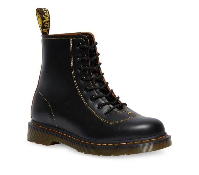 Negro Vintage Smooth Dr.martens Botas Pharamond Boot