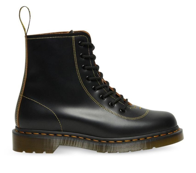 Negro Vintage Smooth Dr.martens Botas Pharamond Boot