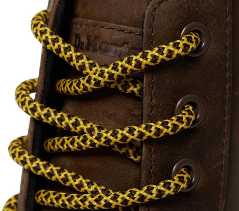 Marrón Oscuro Crazy Horse Dr.martens Botas Peines Crazy Horse Boot