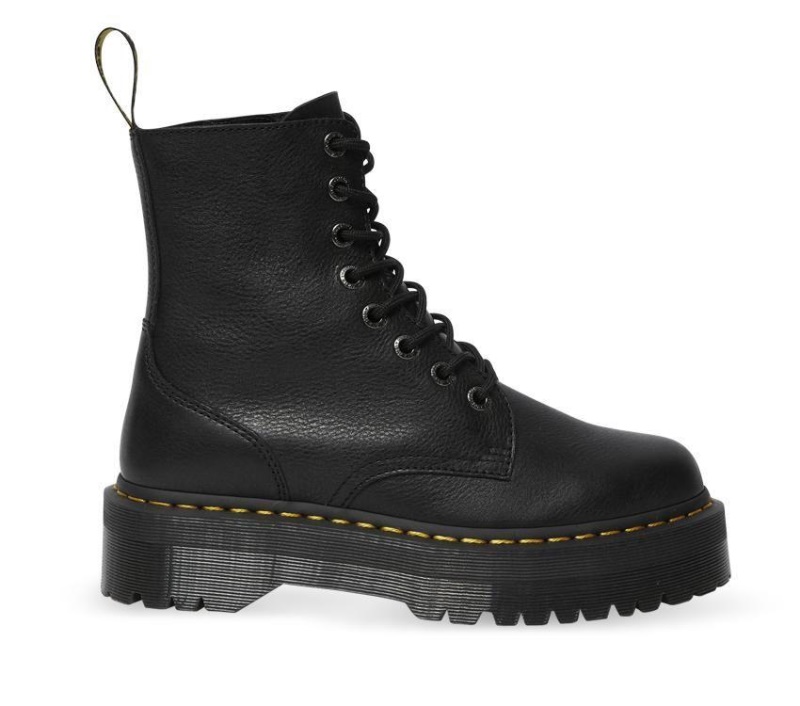 Dr.martens Negro Pisa Jadon Pisa Botas De Cuero