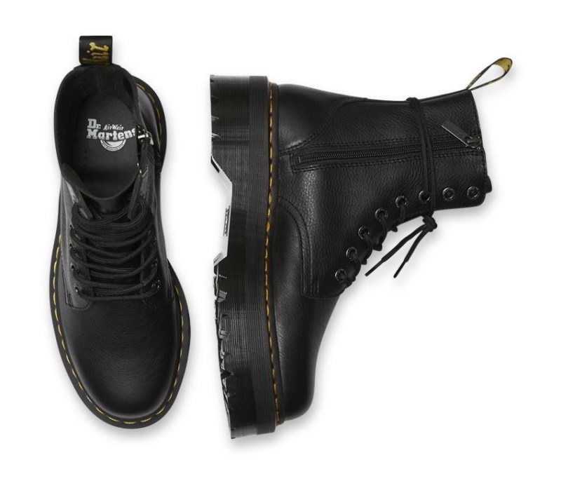 Dr.martens Negro Pisa Jadon Pisa Botas De Cuero