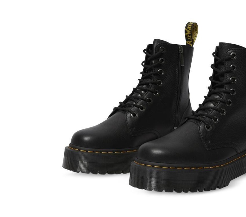 Dr.martens Negro Pisa Jadon Pisa Botas De Cuero