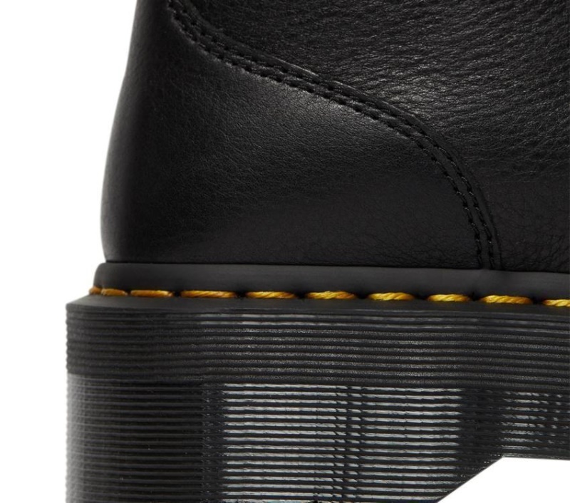 Dr.martens Negro Pisa Jadon Pisa Botas De Cuero