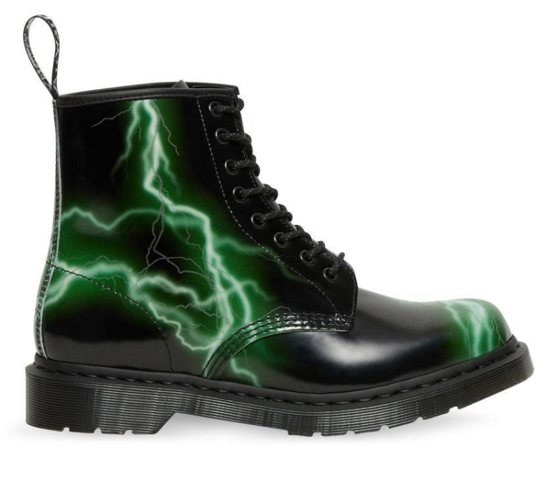 1460 Flash Boot Negro-verde Flash Smooth Dr.martens Botas