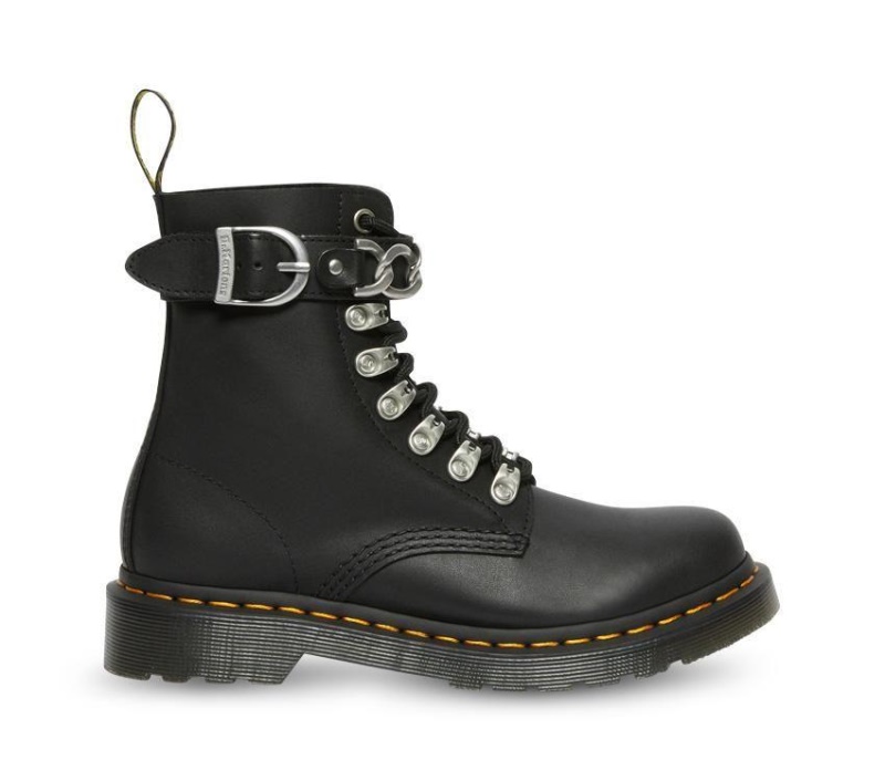 1460 Cadena Pascal Dr Martens Botas Sandalia Negro