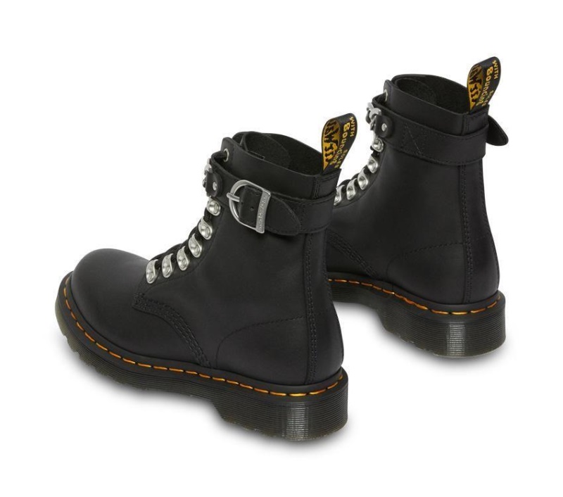 1460 Cadena Pascal Dr Martens Botas Sandalia Negro