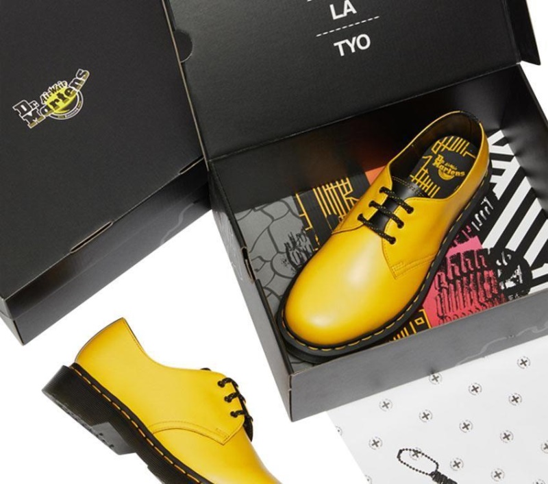 1461 New York Amarillo/negro Dr.martens Botas