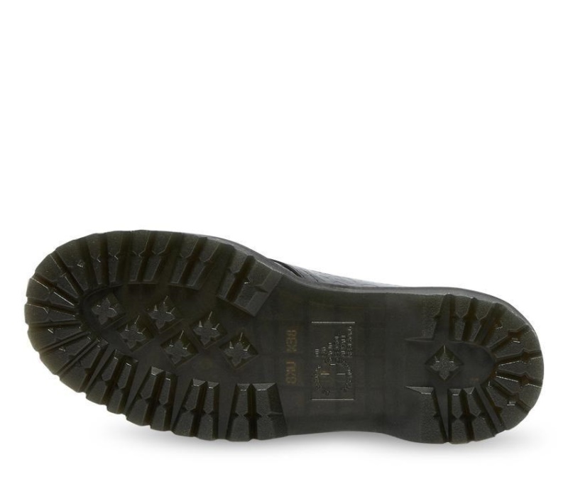 1461 Quad Leopard Emboss Dr.martens Botas Black Charol Lamper Leopard Embos