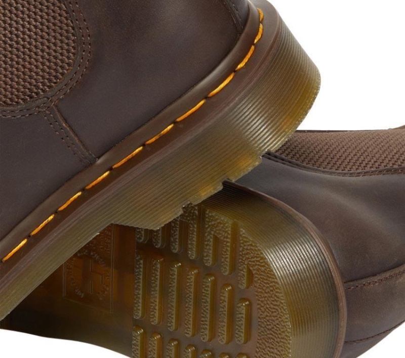 2976 Botas Crazy Horse Chelsea Marrón Oscuro Crazy Horse Dr.martens Botas