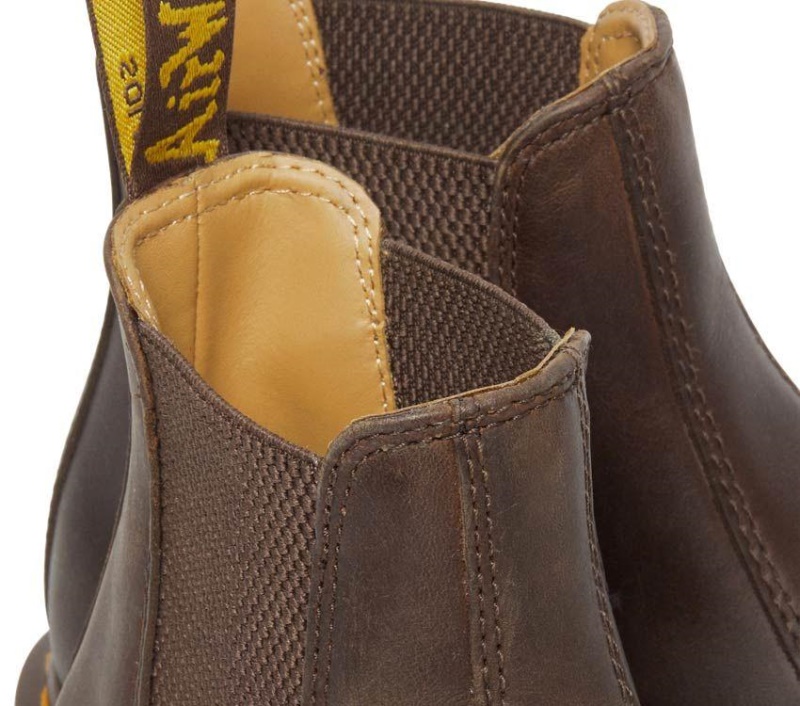 2976 Botas Crazy Horse Chelsea Marrón Oscuro Crazy Horse Dr.martens Botas