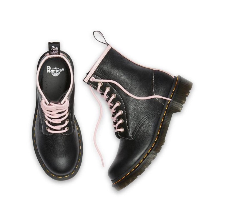 Negro/rosa Tiza 1460 Pascal Virginia Dr.martens Botas