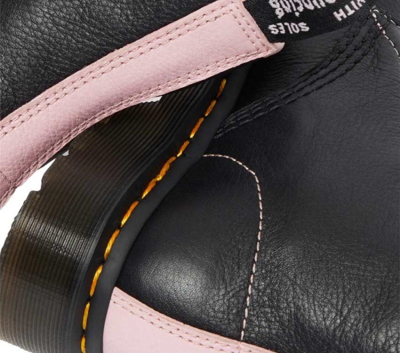 Negro/rosa Tiza 1460 Pascal Virginia Dr.martens Botas