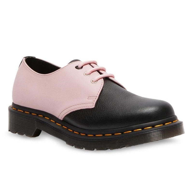 Negro/rosa Tiza 1461 Pascal Virginia Dr.martens Botas
