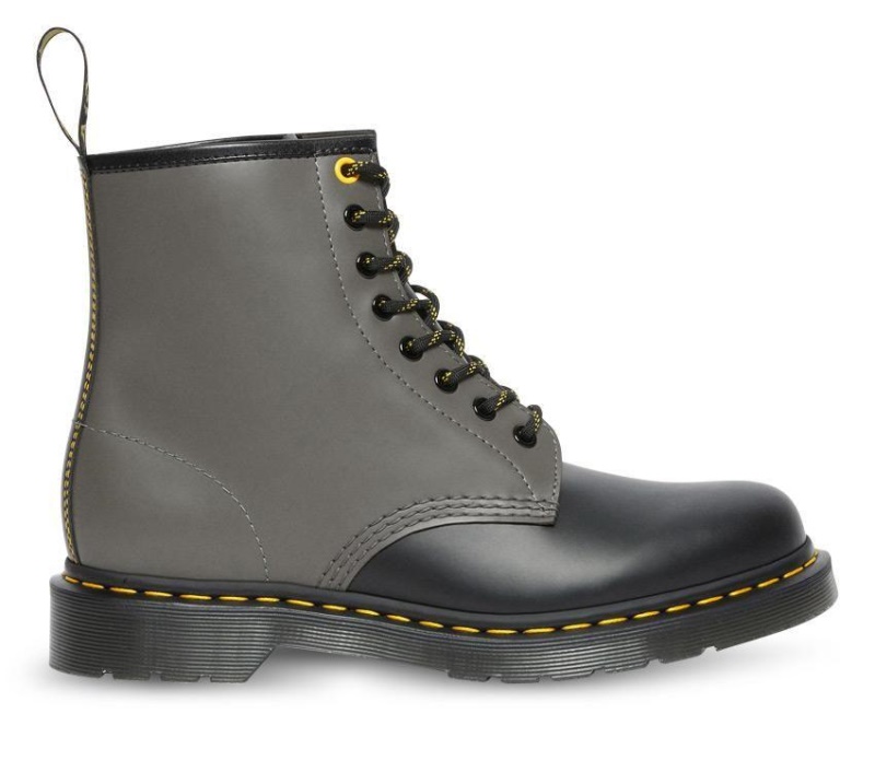Dr.martens Black/charcoal Smooth 1460 Smooth Clash Botas