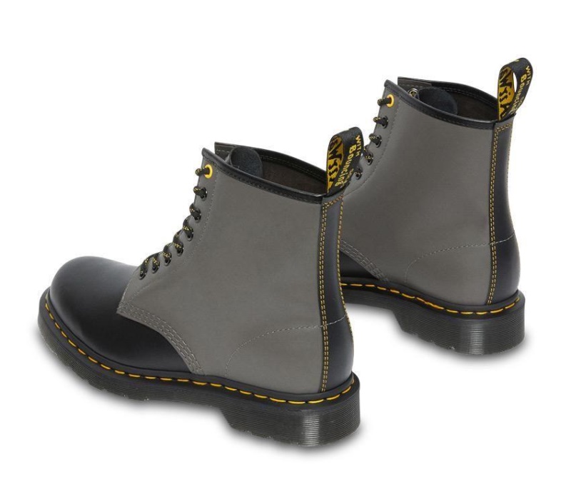 Dr.martens Black/charcoal Smooth 1460 Smooth Clash Botas