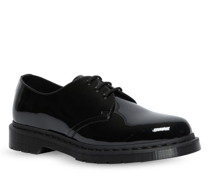 Charol Negro Lámparas Dr.martens Botas 1461 Mono Charol Oxford