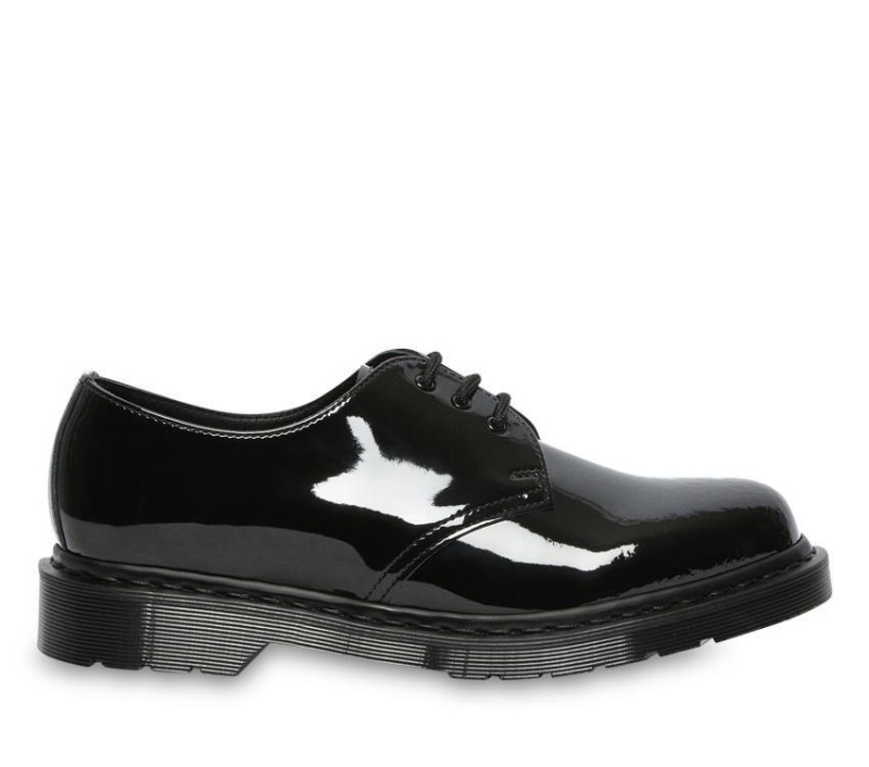 Charol Negro Lámparas Dr.martens Botas 1461 Mono Charol Oxford