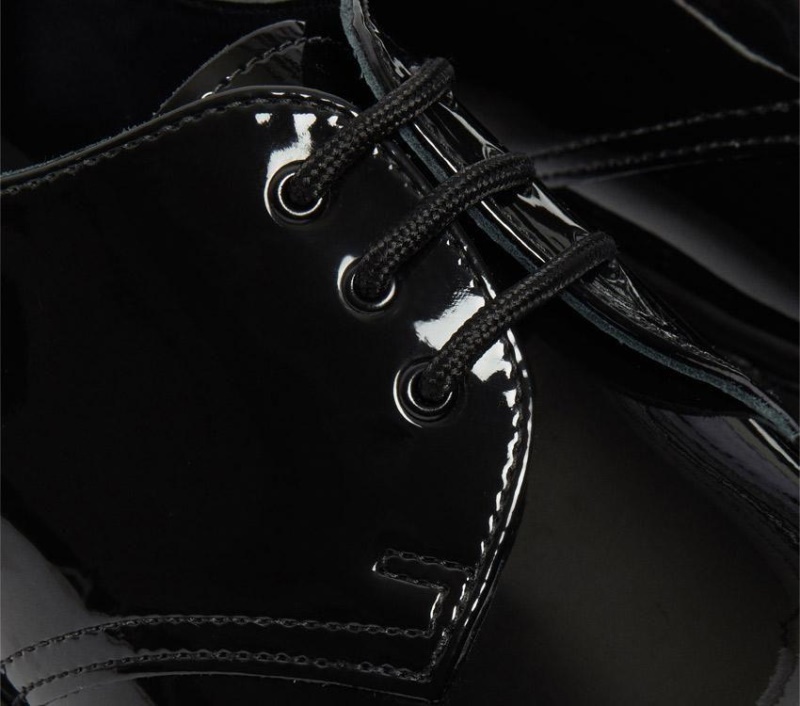 Charol Negro Lámparas Dr.martens Botas 1461 Mono Charol Oxford