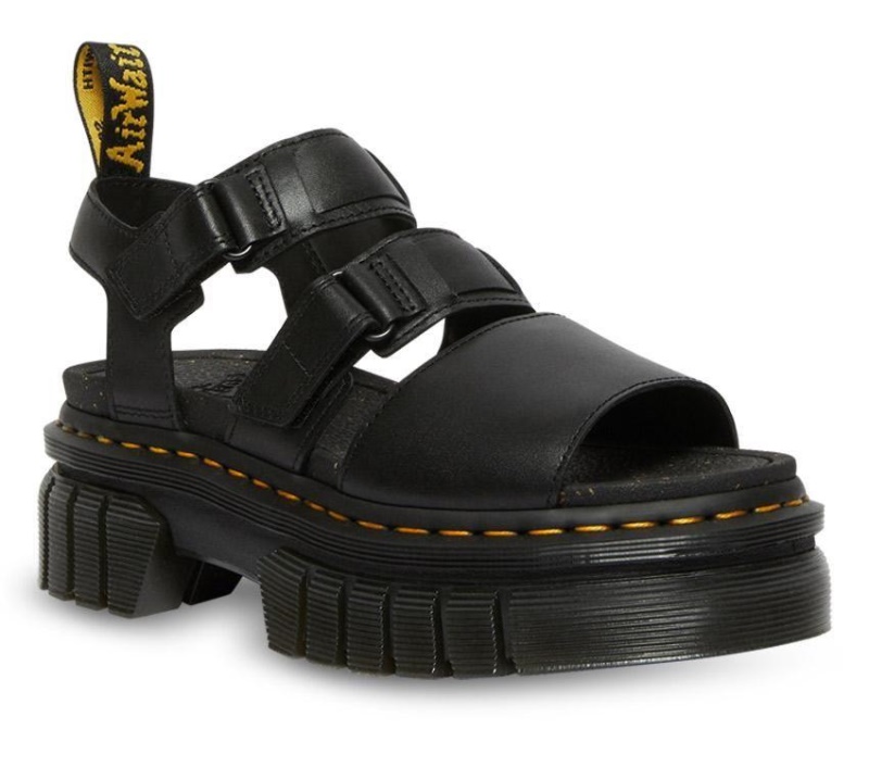 Negro Ricki Nappa Lux Dr.martens Botas