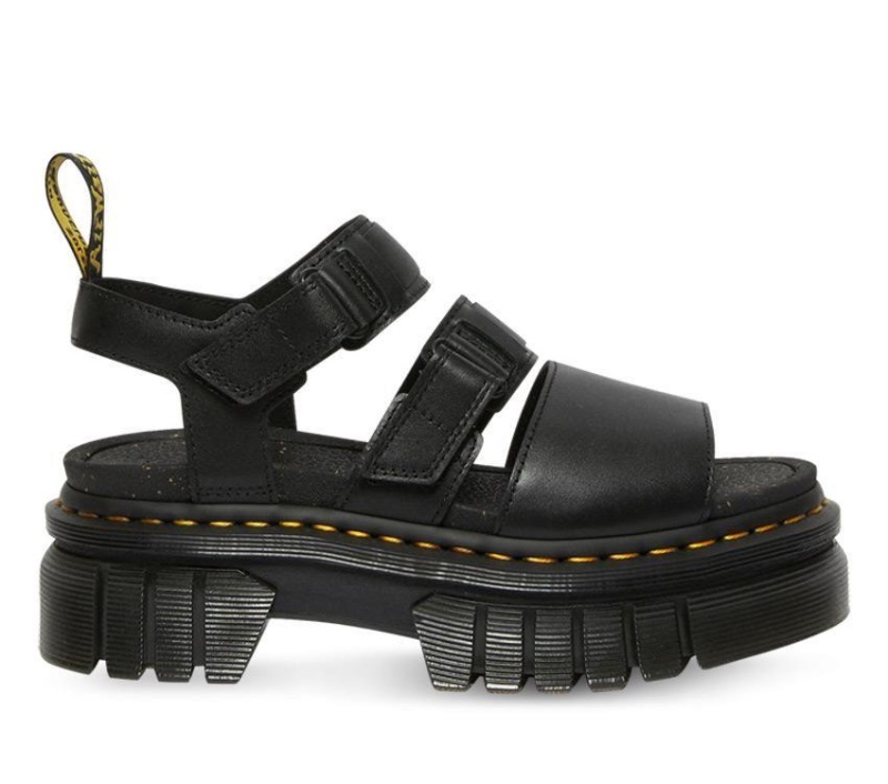 Negro Ricki Nappa Lux Dr.martens Botas