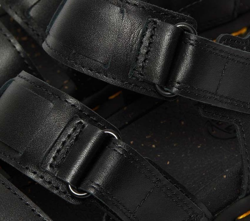 Negro Ricki Nappa Lux Dr.martens Botas