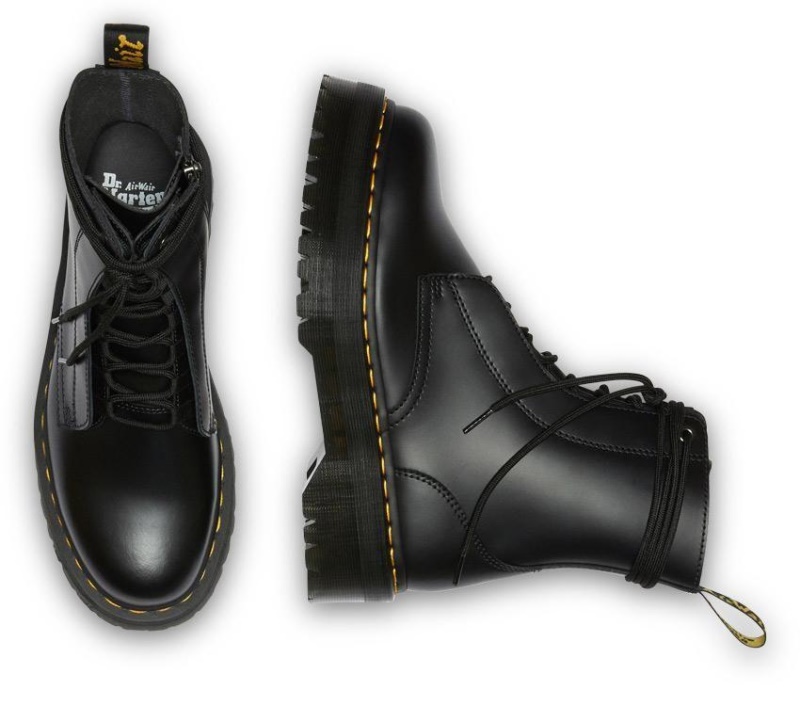 Negro Liso Jarrick Liso Dr.martens Botas