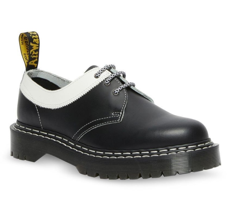Negro Con Borde Blanco/blanco 1461 Bex Ds Dr.martens Botas
