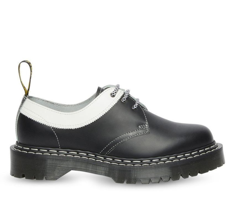 Negro Con Borde Blanco/blanco 1461 Bex Ds Dr.martens Botas