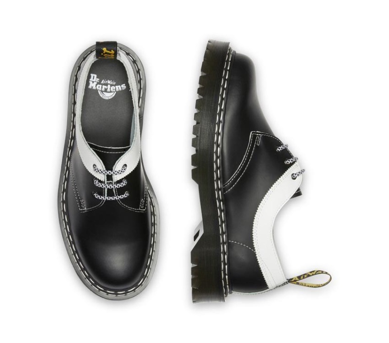 Negro Con Borde Blanco/blanco 1461 Bex Ds Dr.martens Botas