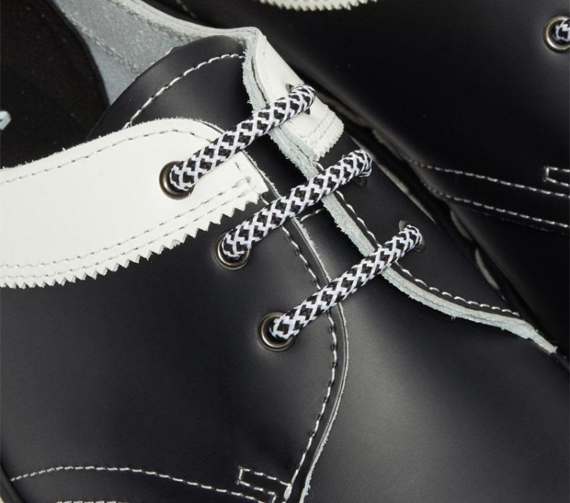 Negro Con Borde Blanco/blanco 1461 Bex Ds Dr.martens Botas