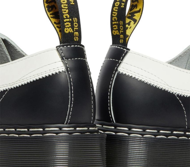 Negro Con Borde Blanco/blanco 1461 Bex Ds Dr.martens Botas