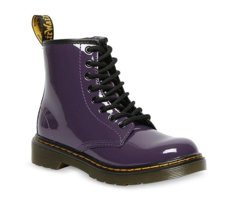 Blackcurrant Dr.martens Botas 1460 Juniors Charol Lamper