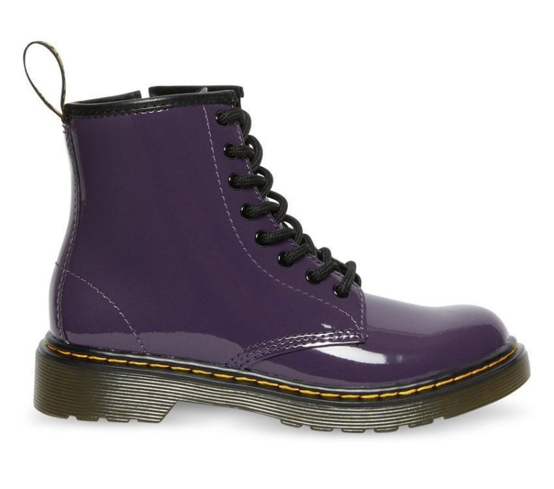 Blackcurrant Dr.martens Botas 1460 Juniors Charol Lamper