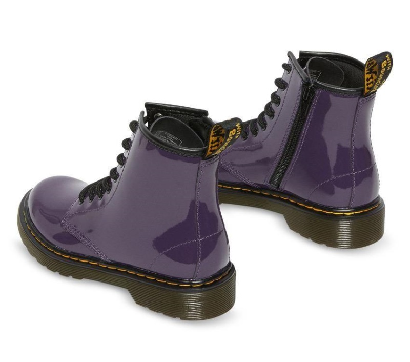 Blackcurrant Dr.martens Botas 1460 Juniors Charol Lamper