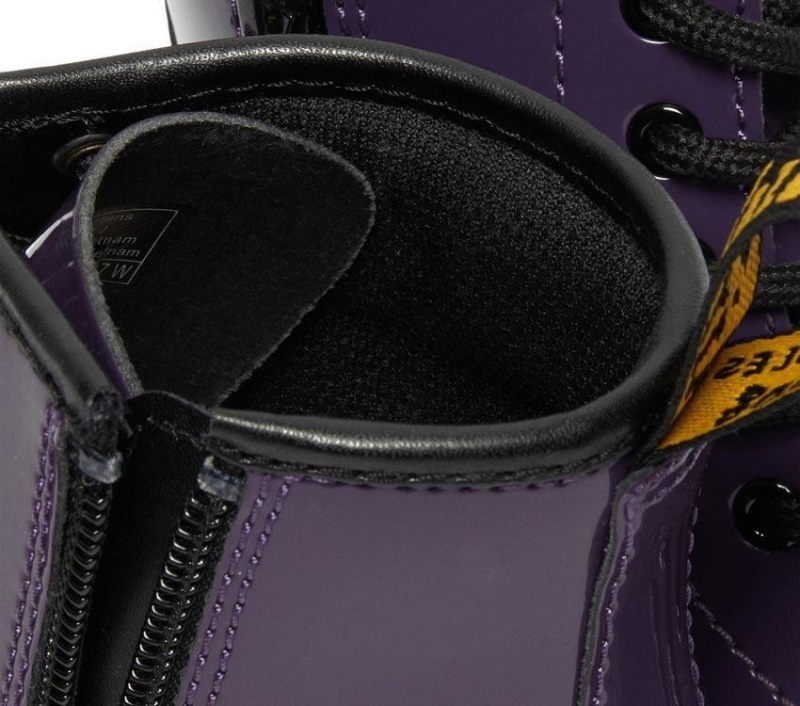 Blackcurrant Dr.martens Botas 1460 Juniors Charol Lamper