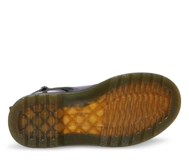 Blackcurrant Dr.martens Botas 1460 Juniors Charol Lamper