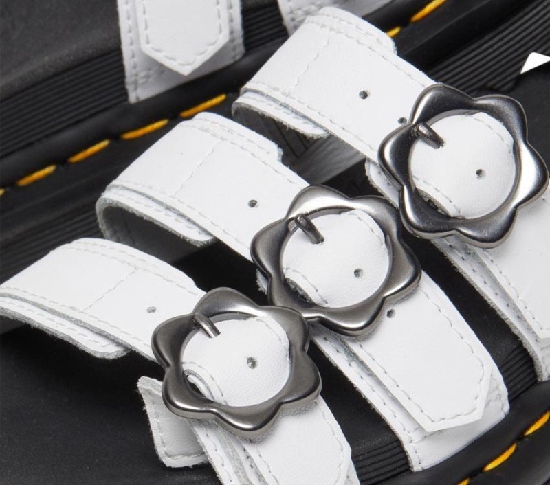 Blaire Floral Slide White Hydro Dr.martens Botas