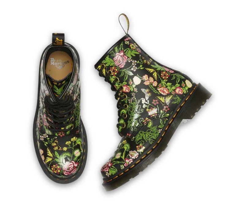 Bloom (base Negra) 1460 Floral Bloom Dr.martens Botas