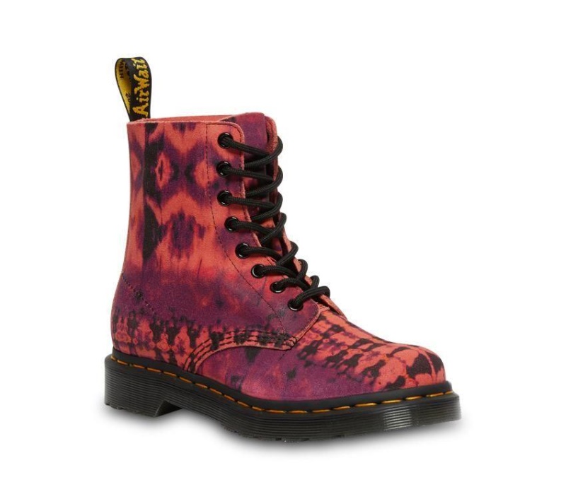 Dr.martens Botas 1460 Pascal Tie Dye Morado Verano Tie Dye