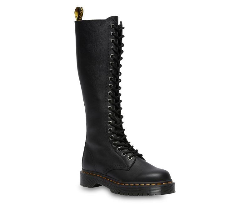 Dr.martens Botas 1b60 Bex Botas Hasta La Rodilla Negro Pisa