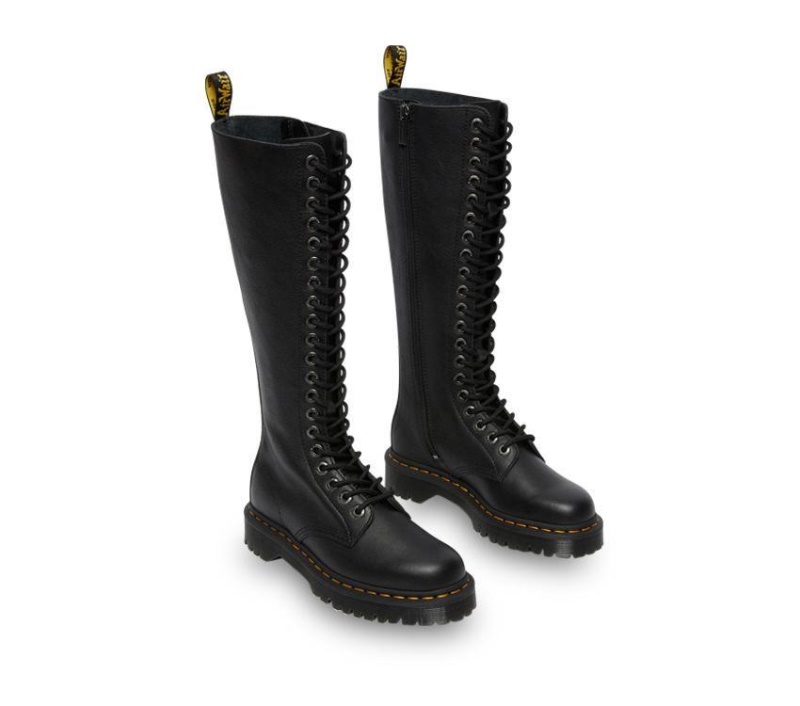 Dr.martens Botas 1b60 Bex Botas Hasta La Rodilla Negro Pisa