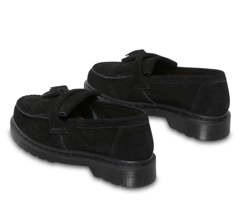 Dr.martens Botas Negro E.h Suede Mocasín Con Borlas Adrian E.h Suede