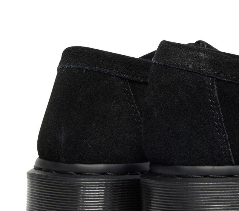 Dr.martens Botas Negro E.h Suede Mocasín Con Borlas Adrian E.h Suede