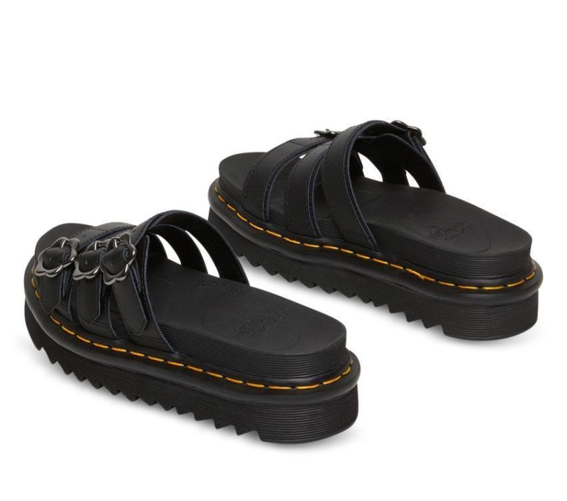 Dr.martens Botas Blaire Floral Slide Black Hydro