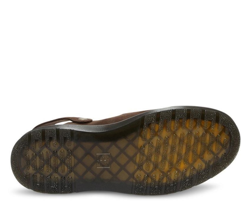 Dr.martens Botas Carlson Mule De Ante Marrón Oscuro E.h. Sherpa Ante-crema 8mm