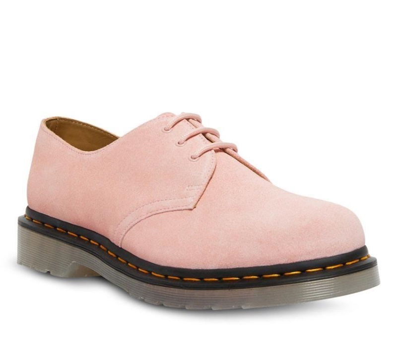 Dr.martens Botas Rosa Tiza 1461 Zapato De Ante Helado