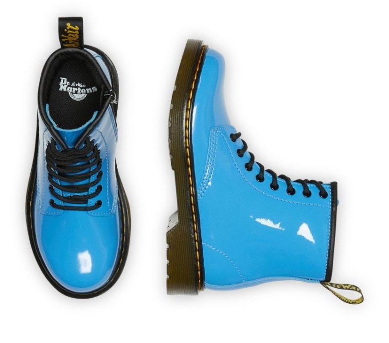 Dr.martens Botas Juniors 1460 Boot Mid Blue Charol Lamper