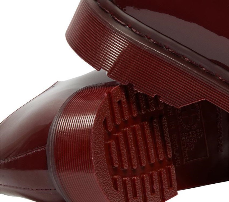 Botas Dr.Martens Oxblood Patent Lamps 1461 Mono Patent Oxford